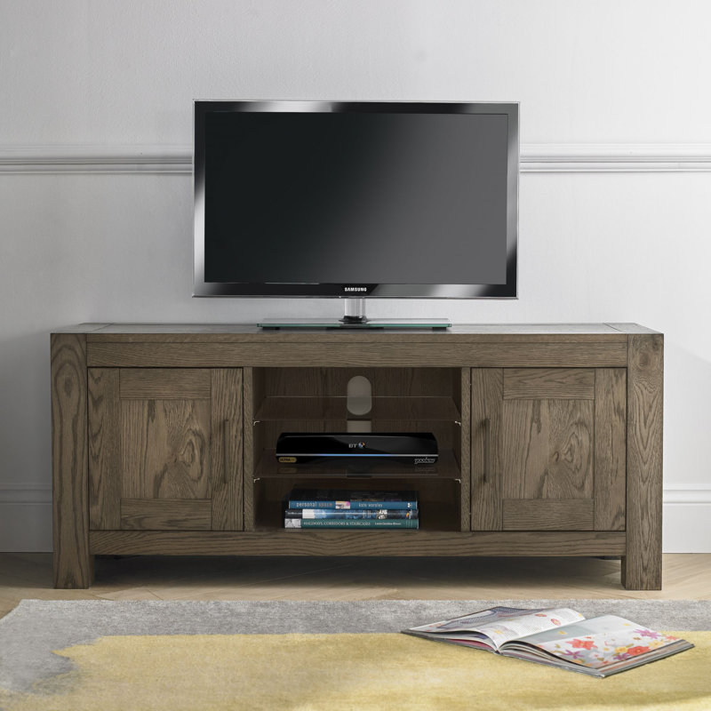 Bowenfels Unfinished TV Stand for TVs up to 24", Dark Oak