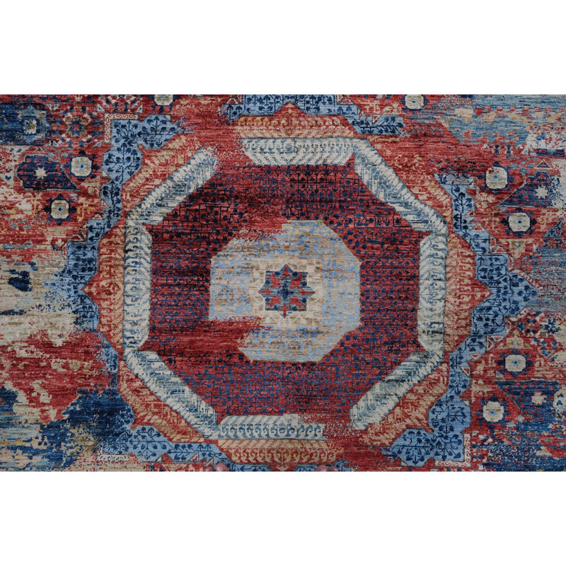 Hand Knotted Wool Area Rug