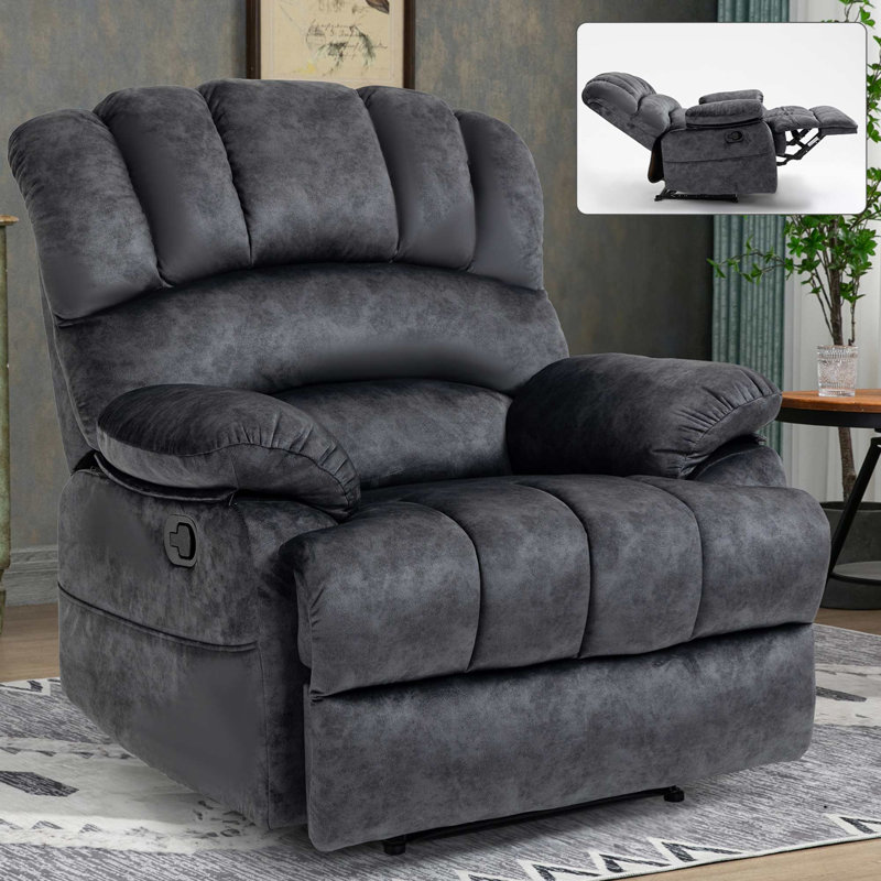 Manual Recliner Chair, Gray