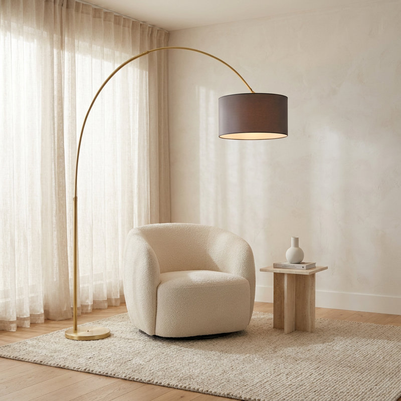 Lampe sur pied à niveaux intégrés Vogue Anthracite