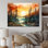 Pin, coucher de soleil brillant II - Pin, art mural