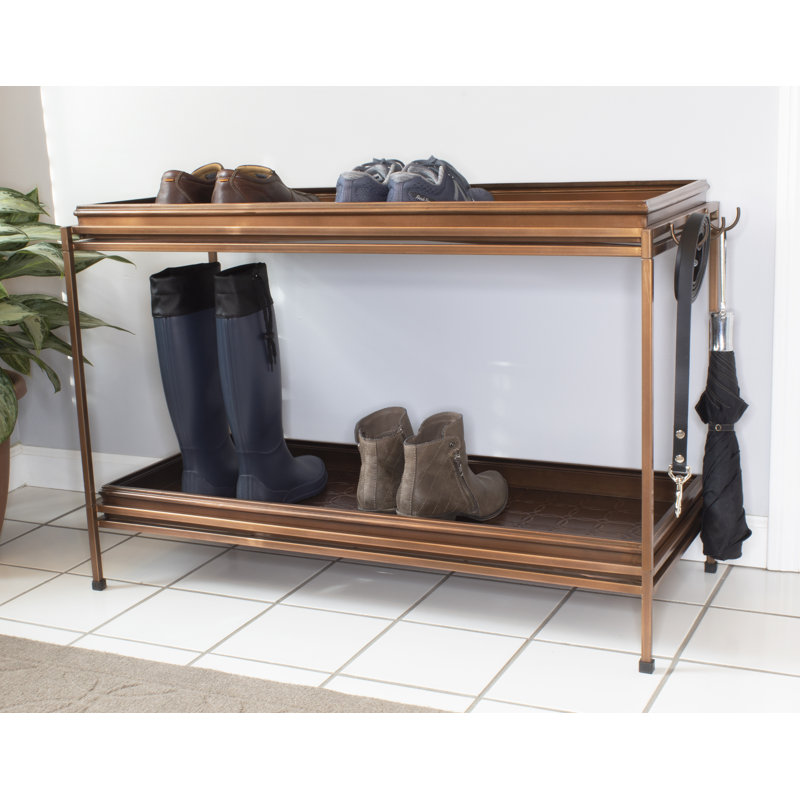 Double plateau à bottes avec support