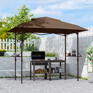 8 pi X 5 pi Pavillon de jardin portatif avec auvent