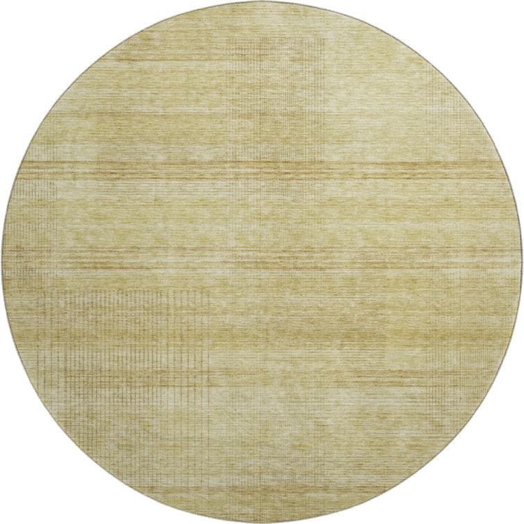 Premium Machine Washable Prisco Gold Rug