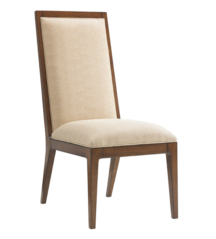 Island Fusion Natori Slat Back Side Chair, Gold
