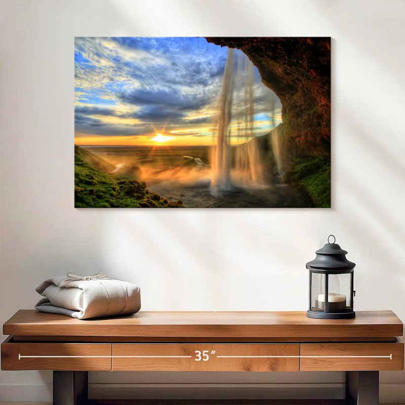 Alvord Mountain Waterfall, 16" H x 24" W