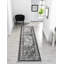 Demico Modern Low Pile Area Rug - Polypropylene Weaving - Jute Backing - Frame Abstract Design Rugs, Grey,-1376018408