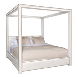 Eastwood Queen Upholstered Low Profile Four Poster Bed