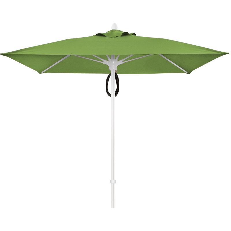 Parasol de marché carré 6 pi Prestige, Blanc, Lin lin