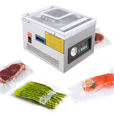 Chamber Vacuum Sealer Machine, 12 Inch, 6.5 M³/h Pump Rate, Excellent Sealing Effect With Automatic Control, Household And Commercial Vacuum Sealing Machines With Stainless Steel Structure