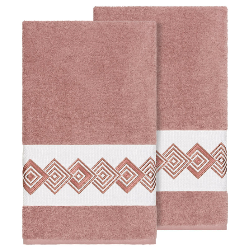 Noah Turkish Cotton Midweight Bath Towel, Tea Rose