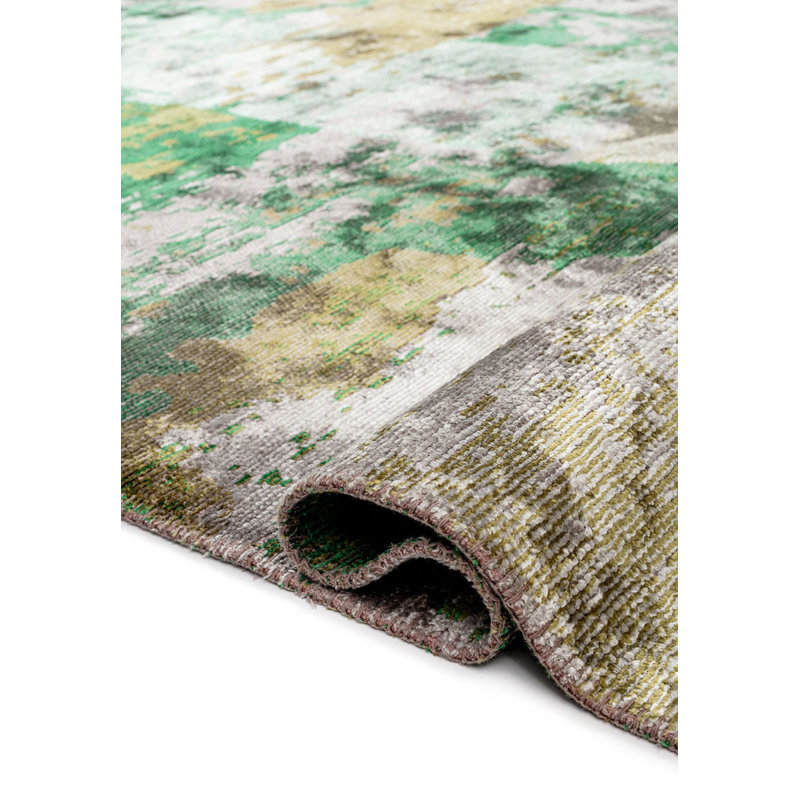 Alphonsa Abstract Hand Loom Indoor / Outdoor Area Rug, Rectangle 7'10" x 9'10"