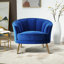 Fauteuil demi-tonneau en velours 29,51 po Ijames-2035575858