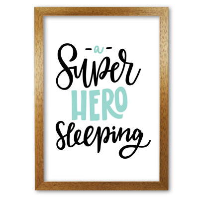 Superhero Sleeping - Print