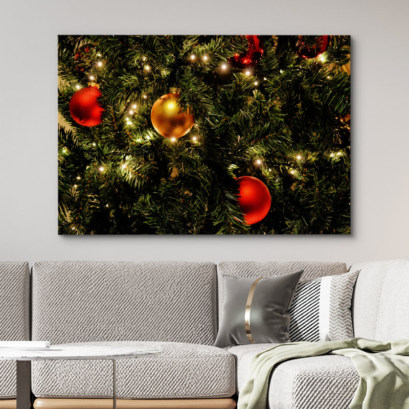 Christmas Holiday Celebration Tree X03 - Photographie sur toile tendue, H 12 po x l 18 po