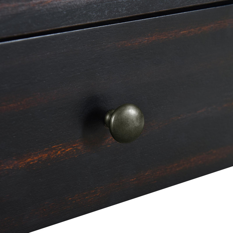 Ephemeral Wooden Entryway Table Console Table With Storage Drawers, Black