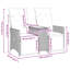 Canapé de patio inclinable 2 places Vidaxl-116119988-116119992