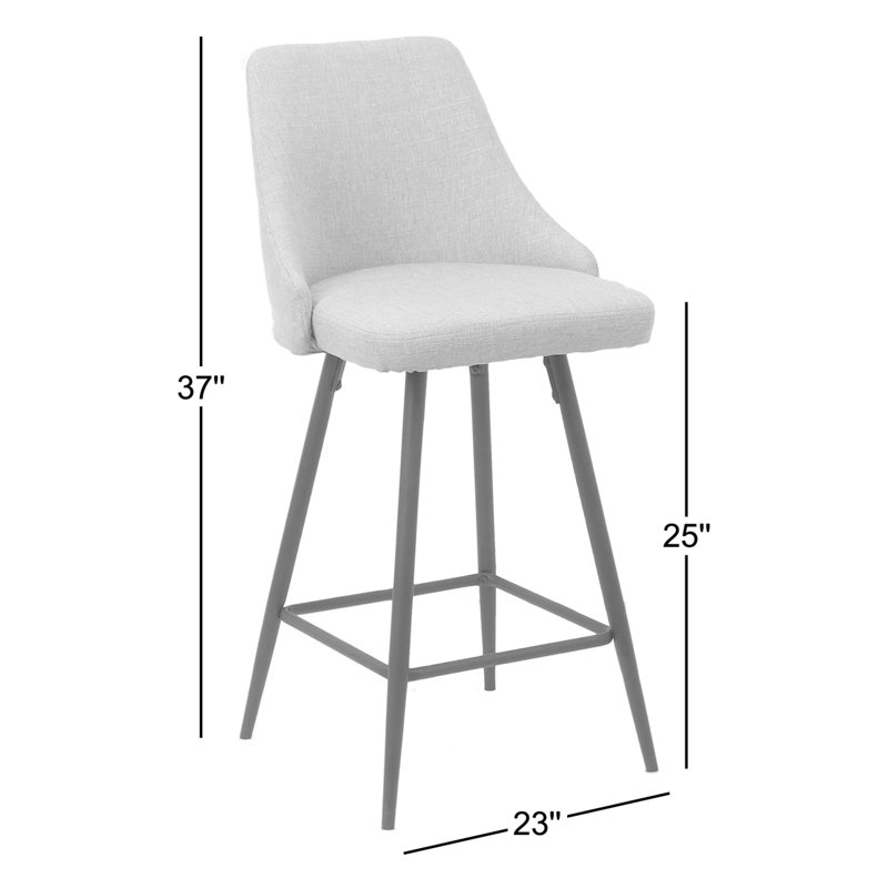 Courtdale Upholstered Counter Stool, Green/Gold, Black