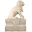Statue de chien femelle