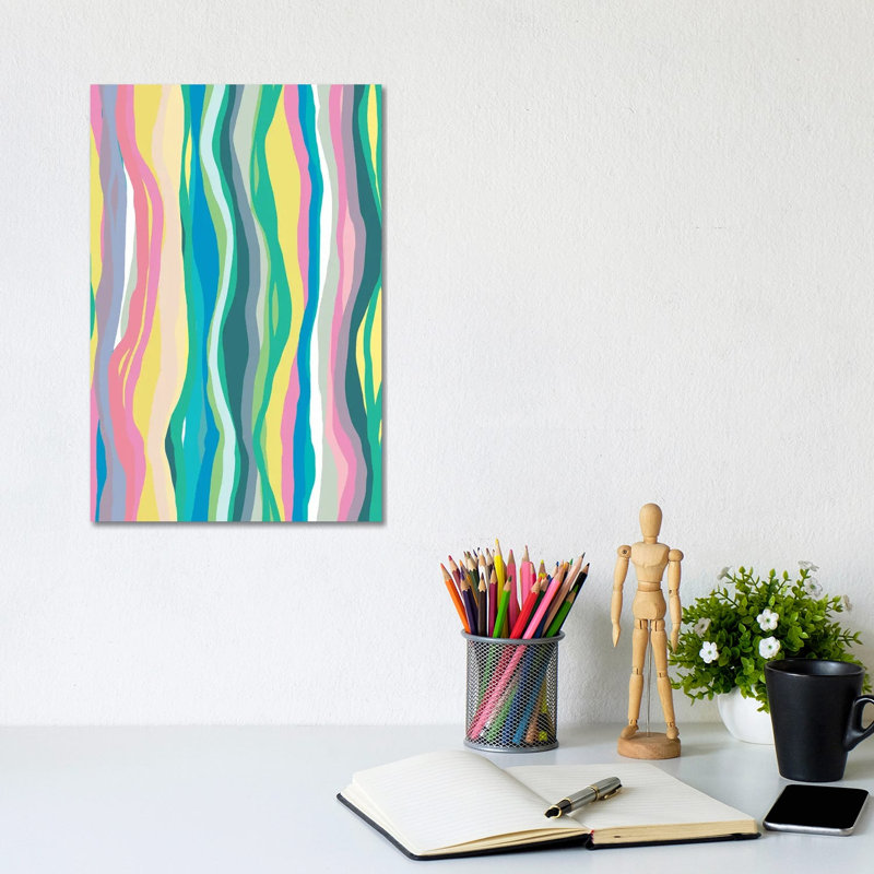 Colourful Agate Slides - Wrapped Canvas Art Prints - Wrapped Canvas Gallery-Wrapped Canvas Giclée, 30.48cm H x 20.32cm W