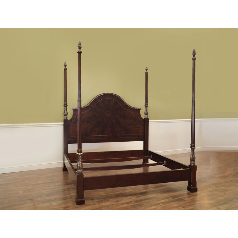 Solid Wood Four Poster Bed, King