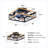 22.6" Caged Flush Mount Ceiling Fans 