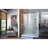 DreamLine Unidoor 35 - 36 inch W x 72 inch H Frameless Hinged Shower Door with Shelves in Chrome-121977867-122746488