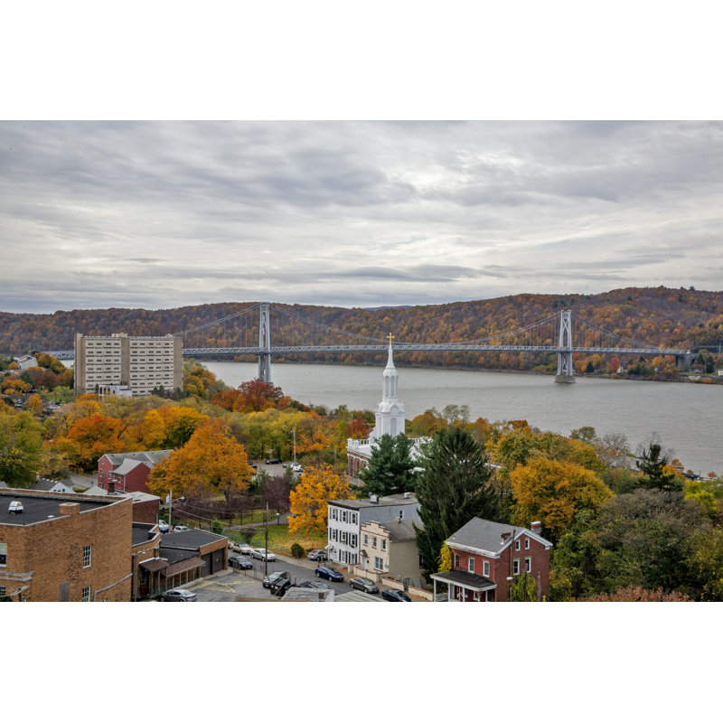 Ceto The Mid Hudson Bridge par - Photographie de toile tendue, H 24 po x l 36 po
