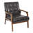 Faux Leather Armchair-1717749046