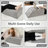 4-Height Adjustable Leg Elevation Pillow, Multi-Layer Wedge Foam Leg Rest Support for Post-Surgery Recovery, Swelling Relief and Reading, Velvet Cove