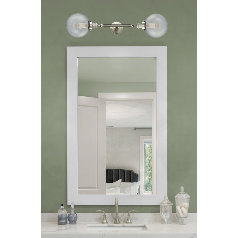 Éclairage de salle de bain à intensité variable 2 lumières Clementina, Ampoule DEL 6 watts Vinage, Grainé