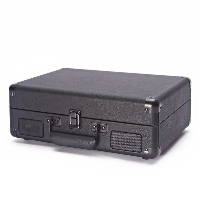 Valise tourne-disque Bluetooth à 3 vitesses avec haut-parleurs intégrés Arkrocket Curiosity, Black