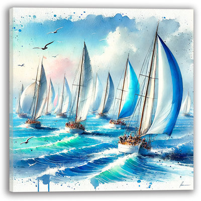 «Ocean Regatta», impression sur toile tendue