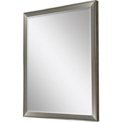 44" White Framed Accent Mirror