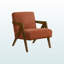 Chaise d'appoint rembourrée Osgood