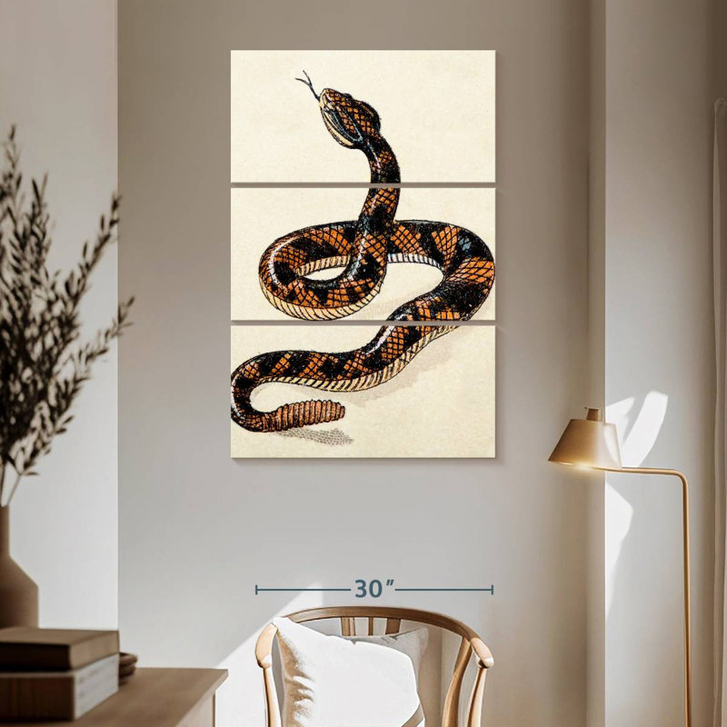 Brampt Rattlesnake, 65" H x 42" W