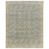 Jaipur Living Stage SLN19 Handknotted Medallion Green and White Area Rug (9'x12')