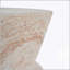 Outdoor/Indoor Lightweight Concrete Side Table with Elegant Travertine Finish, Multi-Functional and Durable Design