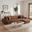 Ensemble de 4 pièces de canapé modulaire avec chaise longue Boneless-1408684447