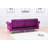 Ermera 85" Velvet Round Arm Sleeper Sofa-73209455
