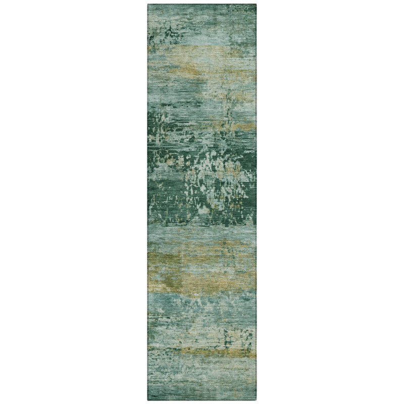 Machine Washable Indoor/Outdoor Meredith ACN2146 Abstract Rug, Runner 2'3" x 7'6"