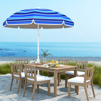 Multicolore portatif parasol de plage, UV 50+