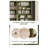 Country-Style Painted Rubberwood Laminated Board Storage Green Bookcase-131507458