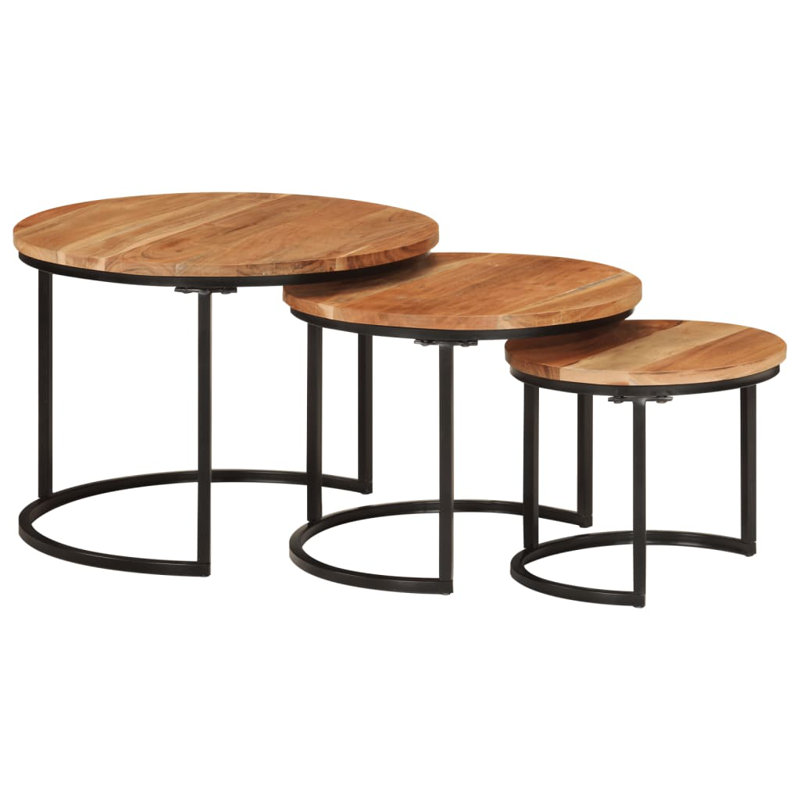 Bavorov Nesting Tables, Acacia Wood