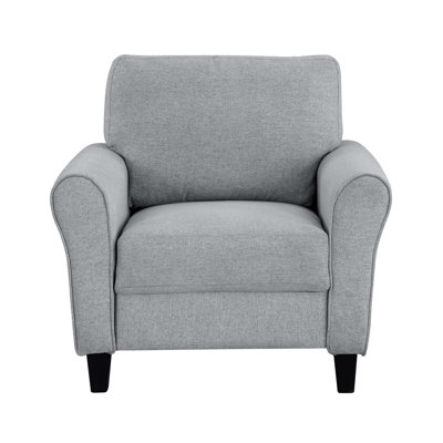 Coussin attaché avec accoudoirs arrondis Modern