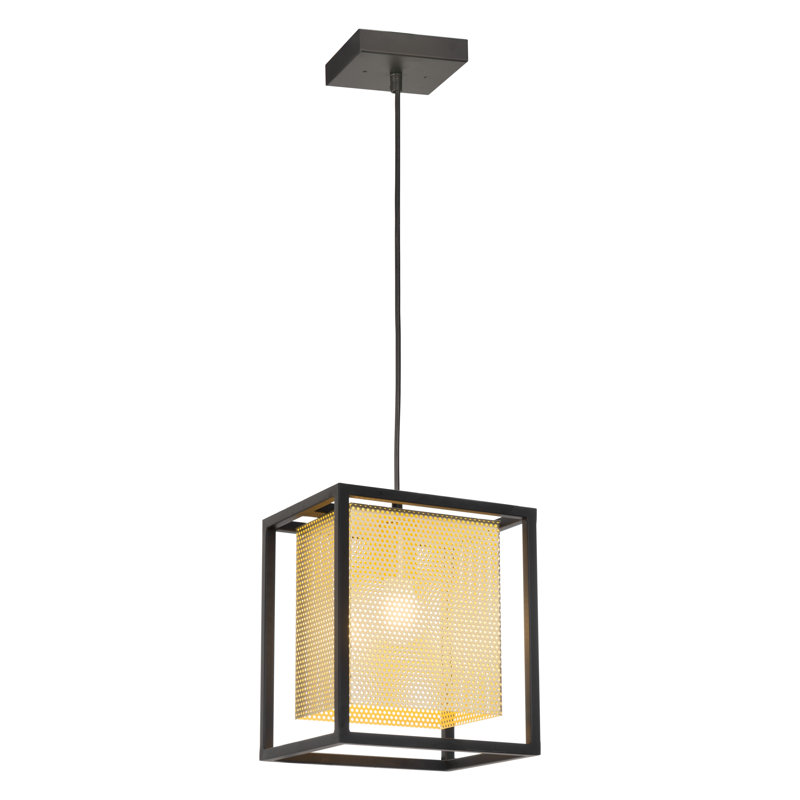 Plafonnier Frita doré et noir