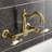 Kingston Brass Heritage Double-Handle 2-Hole Wall-Mount Bridge Kitchen Faucet-93676401