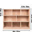 Armoire de rangement à 8 sections pour la classe, tablettes de contreplaqué de 36 pouces de hauteur avec rangement pour enfants d'âge préscolaire et livres