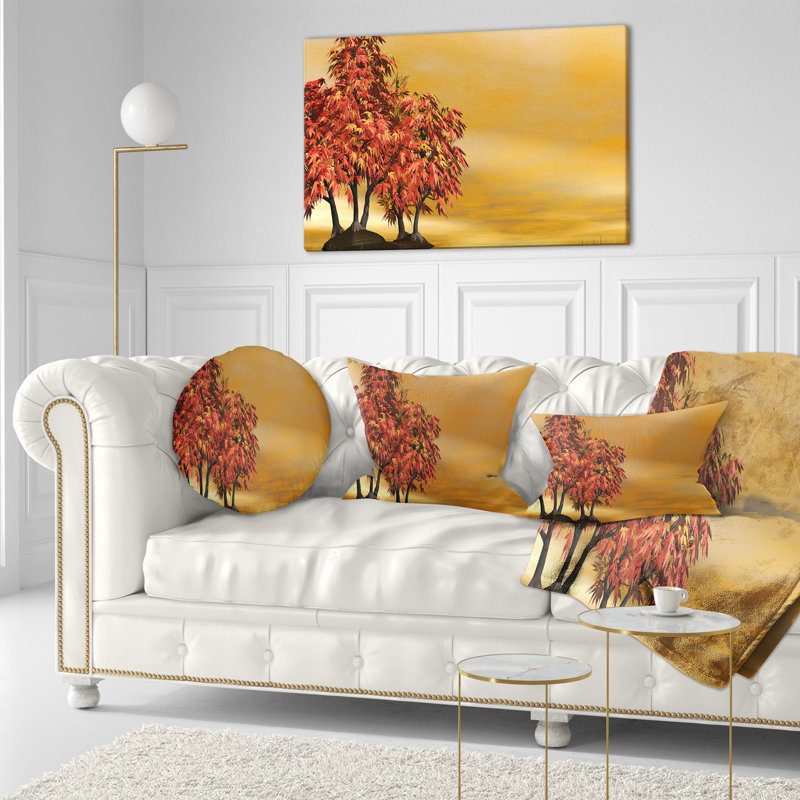 Bonsai Landscape - Coussin décoratif à imprimé paysage