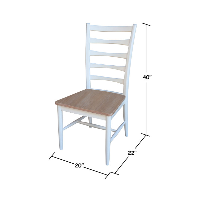 Haven Solid Wood Dining Chair, Sandstone/Chalk